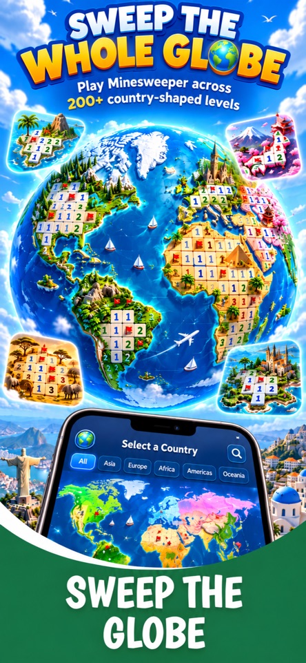 GeoSweeper App Store screenshot 1 of 3